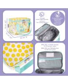 Sac glacière goûter Milk&Moo jaune - 23 x 16 x 16 cm