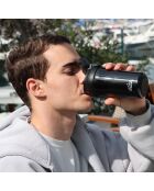 Vaso termo negro con tapa de Any Morning Travel, 400 ml