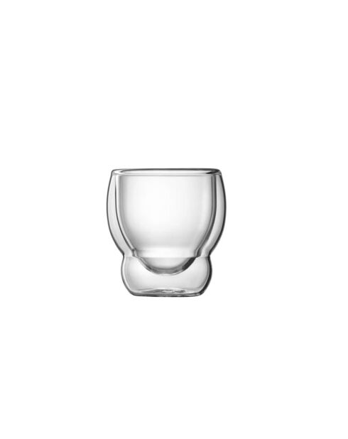 2 vasos de espresso transparentes Globo Thermic Glass - 9 cl