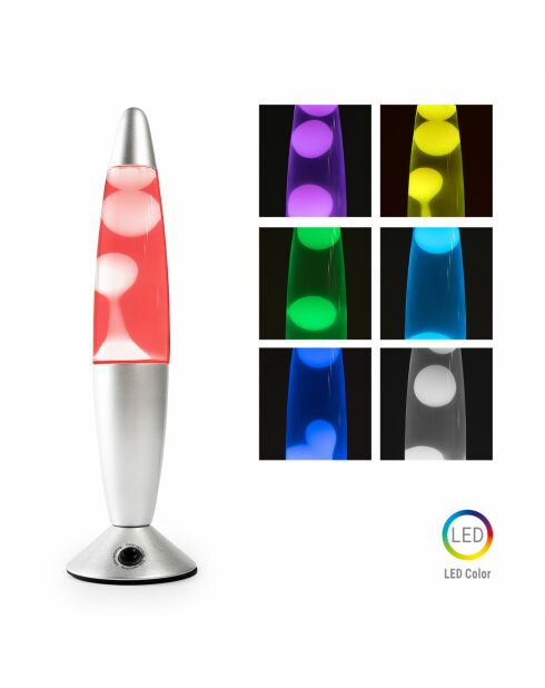 Kolemp Mehrfarbige LED-Lavalampe -D. 10 x 34,5 cm
