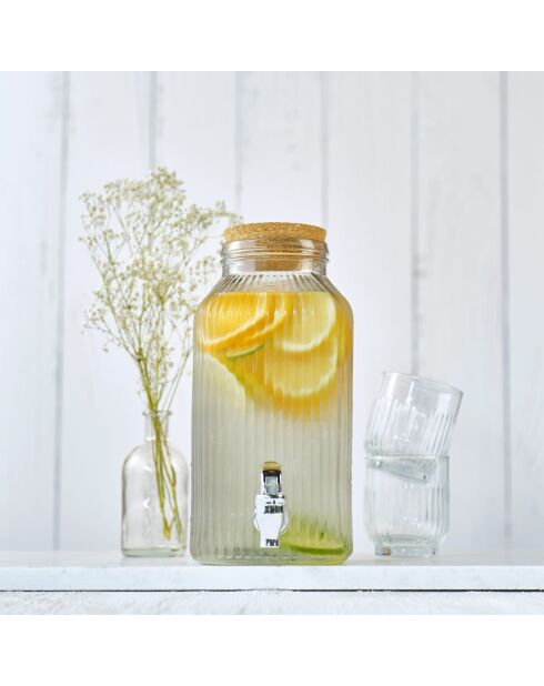 Distributeur de jus Raya gris - 3,35 L