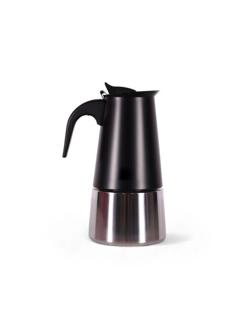 Cafetière espresso en acier inoxydable Any Morning noire - 300 ml