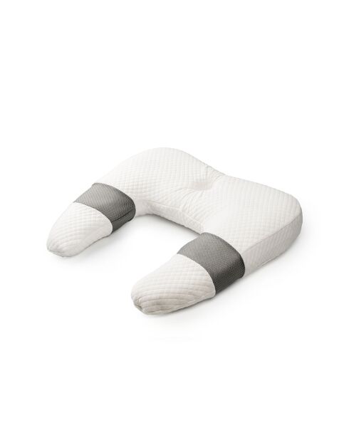 Ullow wit/grijs multifunctioneel ergonomisch kussen - 61 x 63,5 x 13 cm
