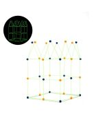 Kit de construction de Fort pour enfants Archikitt multicolore - 85 pièces, 31 x (Ø 3,5 cm)