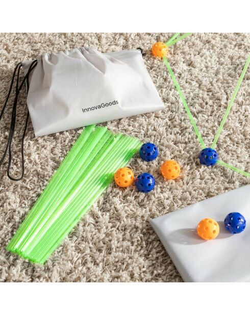 Kit de construction de Fort pour enfants Archikitt multicolore - 85 pièces, 31 x (Ø 3,5 cm)