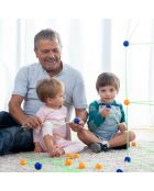 Kit de construction de Fort pour enfants Archikitt multicolore - 85 pièces, 31 x (Ø 3,5 cm)