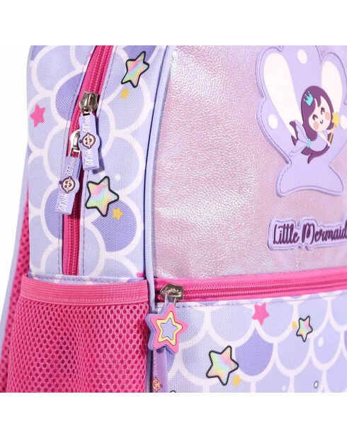 Cartable Milk&Moo Glittering Mermaid violet - 33 x 25 x 10 cm