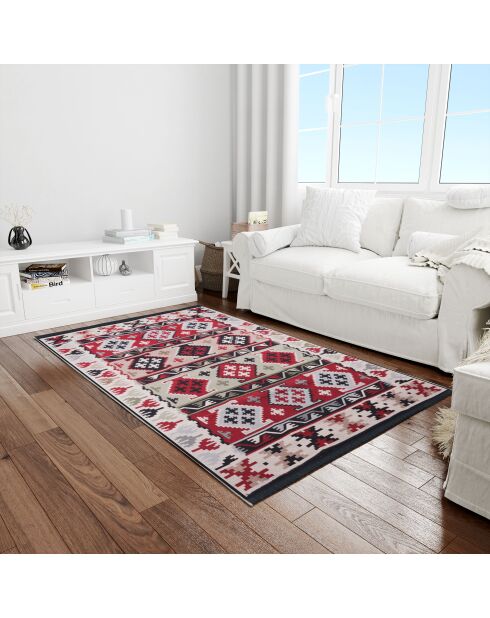 Tapis réversible BiggHome vintage boho multicolore - 120 x 180 cm