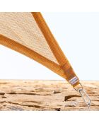 Voile d’ombrage rectangulaire Shazail beige - 2 x 3 m