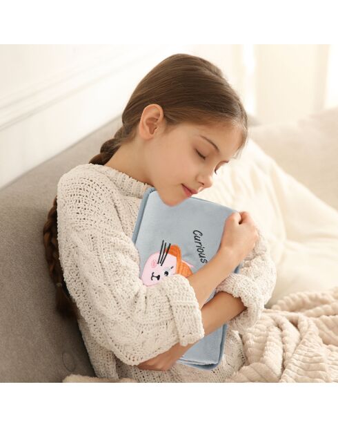 Bouillotte électrique Biggdesign Curious Cat grise - 1 L