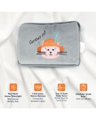 Biggdesign Curious Cat Elektrische Wärmflasche, 1 l, Grau