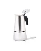 Cafetière moka en acier inoxydable Any Morning FE001-4 argentée - 200 ml