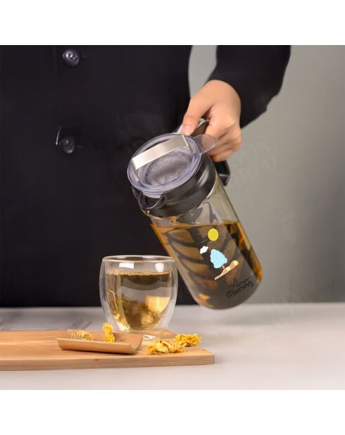 Cafetière à infusion à froid Any Morning noire - 1,3 L