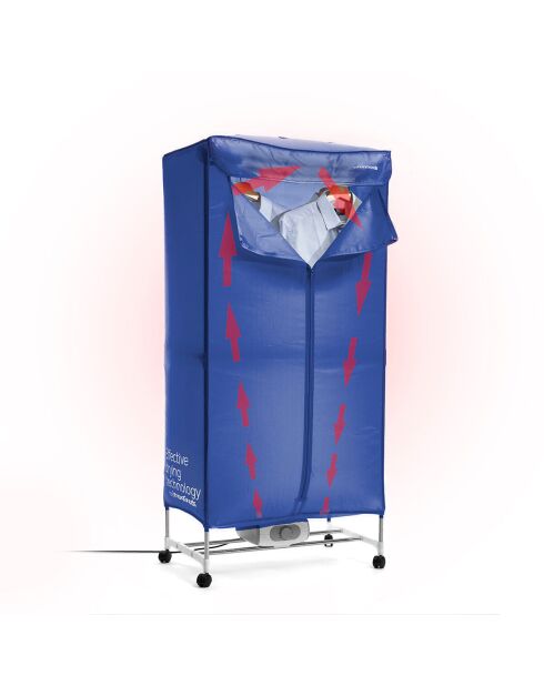 Séchoir électrique portatif à 2 hauteurs Dupledry Blue bleu - 70 x 150 x 45 cm