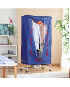 Séchoir électrique portatif à 2 hauteurs Dupledry Blue bleu - 70 x 150 x 45 cm
