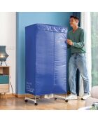 Séchoir électrique portatif à 2 hauteurs Dupledry Blue bleu - 70 x 150 x 45 cm