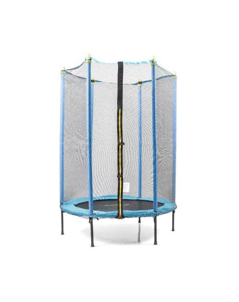 Trampoline pour enfants avec filet de sécurité Zuply bleu/noir -D. 140 x 190 cm