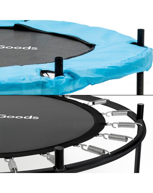 Trampoline pour enfants avec filet de sécurité Zuply bleu/noir -D. 140 x 190 cm