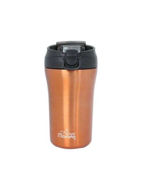 Any Morning Reisebecher, doppelter Mund, Kupferbronze, 400 ml