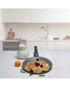 Moule à crêpes en aluminium coulé avec revêtement en granit Daphne Serenk Fun Cooking jaune cuivre - 22 cm