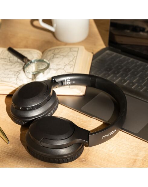 Casque Bluetooth à Bandeau Moodix KO23NB1701 noir