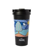 Any Morning BA21525 Isolierte Reisekaffeetasse, 500 ml, schwarz