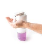 Distributeur automatique rechargeable de savon moussant Bitefom blanc et transparent - 11 x 21,5 x 6,5 cm