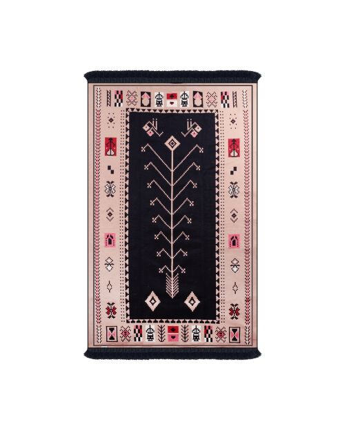 Tapis réversible BiggHome vintage scandi multicolore - 80 x 150 cm