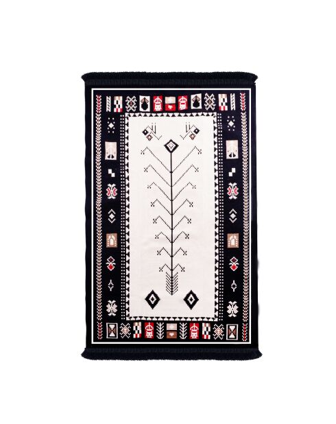 Tapis réversible BiggHome vintage scandi multicolore - 80 x 150 cm