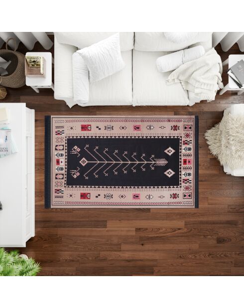 Tapis réversible BiggHome vintage scandi multicolore - 80 x 150 cm