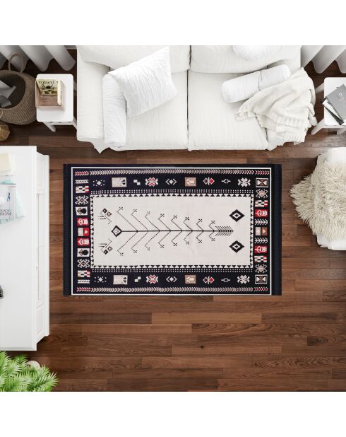 Tapis réversible BiggHome vintage scandi multicolore - 80 x 150 cm