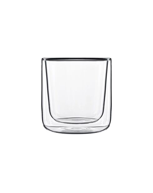 2 transparante Thermic Glass koffieglazen - 24 cl