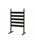 Porte-serviettes électrique pour mur ou sol Towarck noir - 5 barres, 50 x 80 x 10 cm
