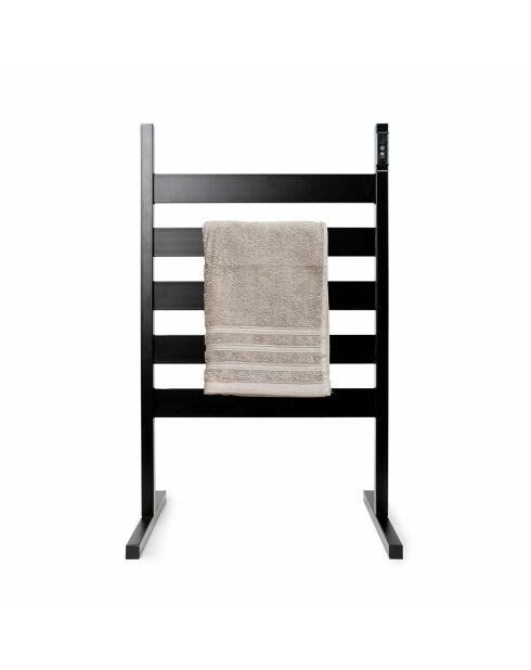 Porte-serviettes électrique pour mur ou sol Towarck noir - 5 barres, 50 x 80 x 10 cm