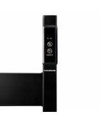 Porte-serviettes électrique pour mur ou sol Towarck noir - 5 barres, 50 x 80 x 10 cm