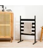 Porte-serviettes électrique pour mur ou sol Towarck noir - 5 barres, 50 x 80 x 10 cm