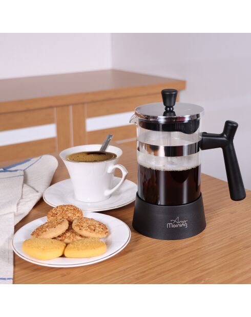 Cafetière à piston Any Morning transparente - 600 ml