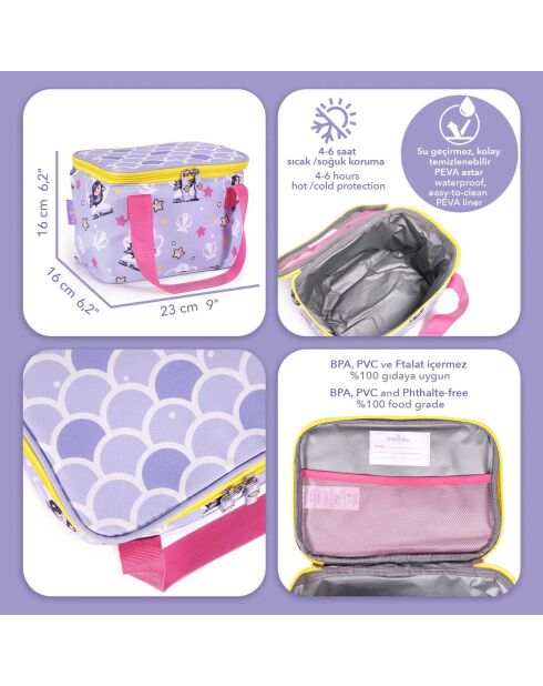 Milk&Moo Snack-Kühltasche, 23 x 16 x 16 cm, Lilac Lilac