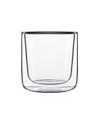 2 vasos de café transparentes de vidrio térmico - 11 cl