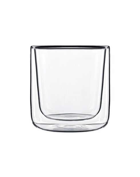 2 transparante Thermic Glass koffieglazen - 11cl