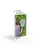 Raquette anti-insectes rechargeable 2 en 1 avec lumière UV Elecfly blanche - 3,3 x 52,5 x 21,6 cm