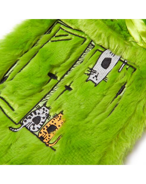 Bouillotte Biggdesign Cats verte - 2 L