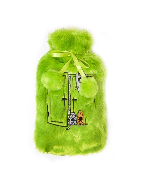 Bouillotte Biggdesign Cats verte - 2 L