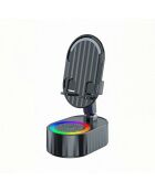 Supporto per smartphone Kinglucky ZJ-016 nero con altoparlante