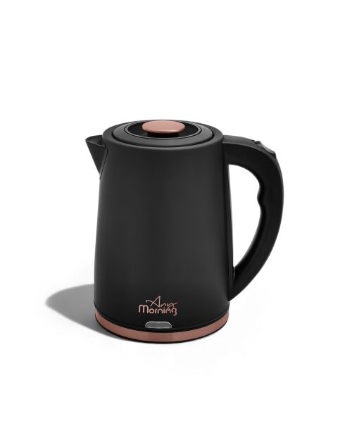 Bouilloire en acier inoxydable Any Morning noire - 1,8 L