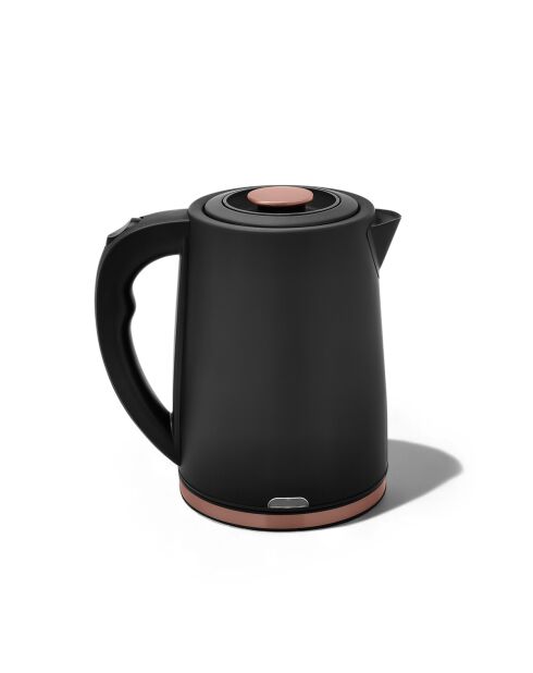 Bouilloire en acier inoxydable Any Morning noire - 1,8 L