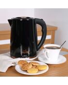 Bouilloire en acier inoxydable Any Morning noire - 1,8 L