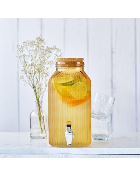 Distributeur de jus Raya ocre - 3,35 L