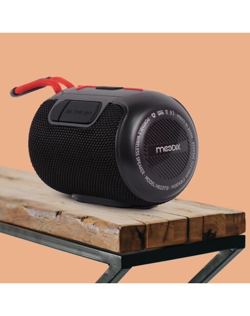 Altoparlante Bluetooth portatile nero Moodix