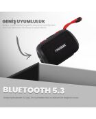 Altoparlante Bluetooth portatile nero Moodix